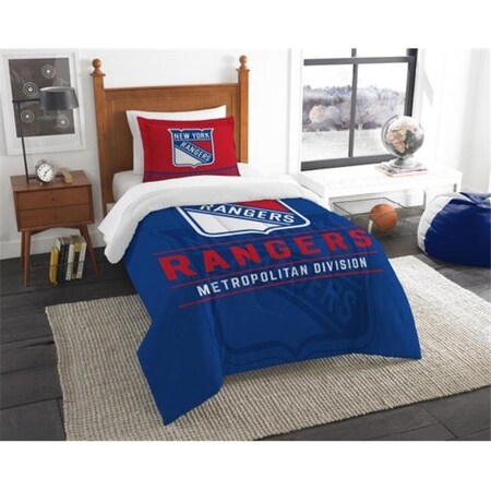 The North West Company The Northwest 1NHL862010015RET NHL 86201 NY Rangers Draft Comforter Set; Twin 1NHL862010015EDC